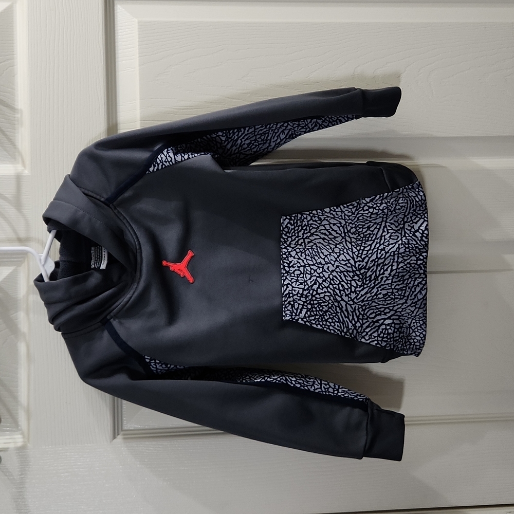 Jordan Kids Hoodie - Black and Red